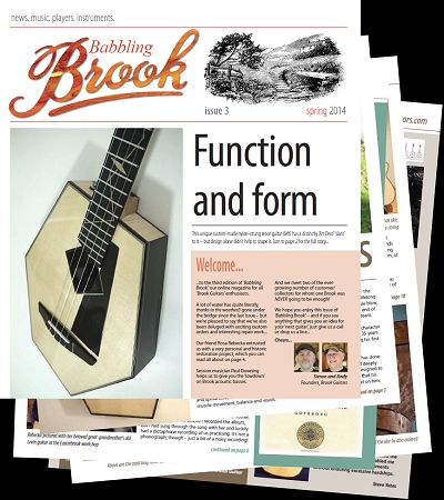 Brook Guitars babbleing brook