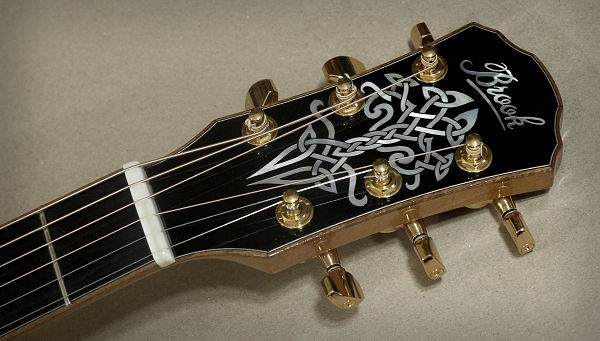 Brook OM Cletic Headstock Inlay News Archive 2016-2015