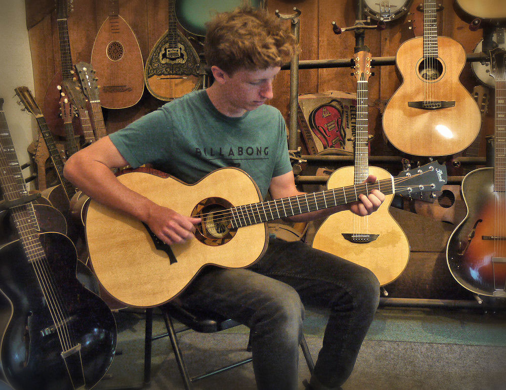 Ollie at Brook Guitars