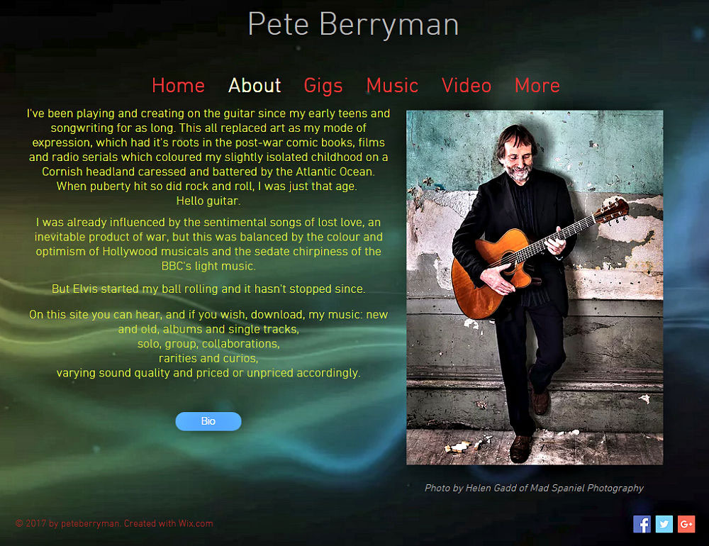 Pete Berryman Website