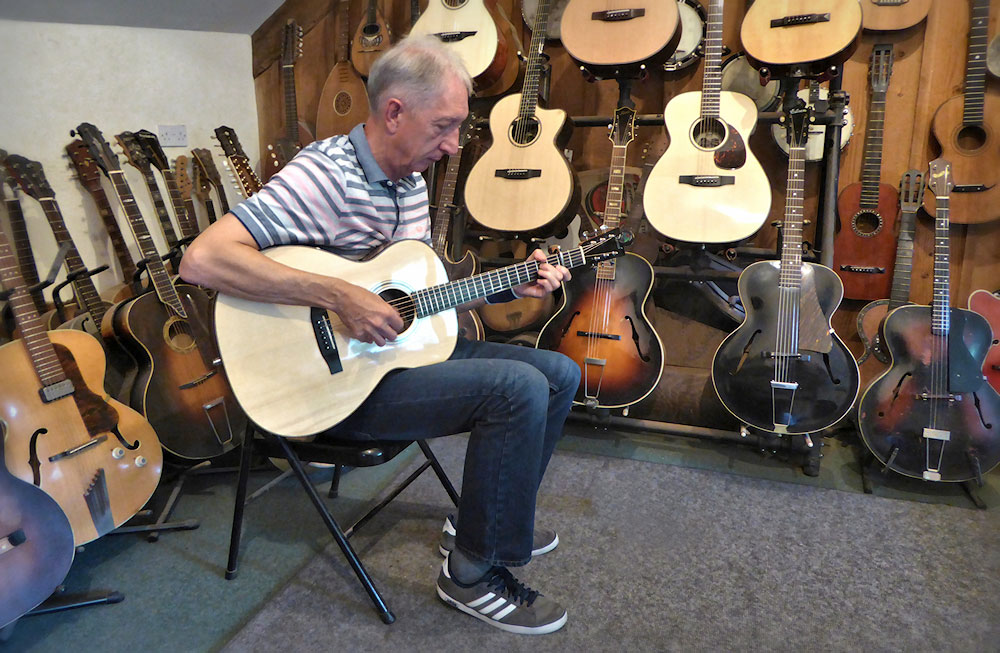 Phil Playing His Brook Lamorna