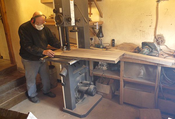 Andy On his bandsaw