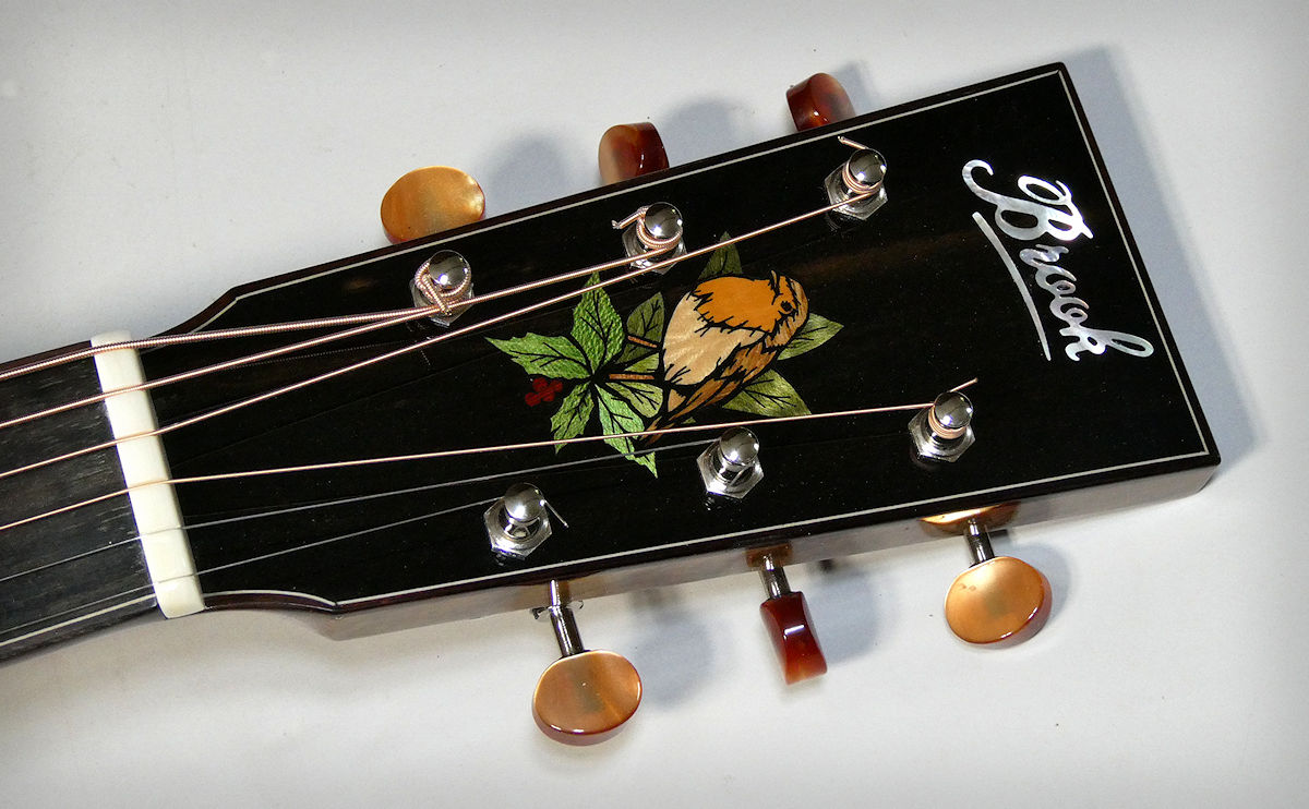 Robin headstock inlay