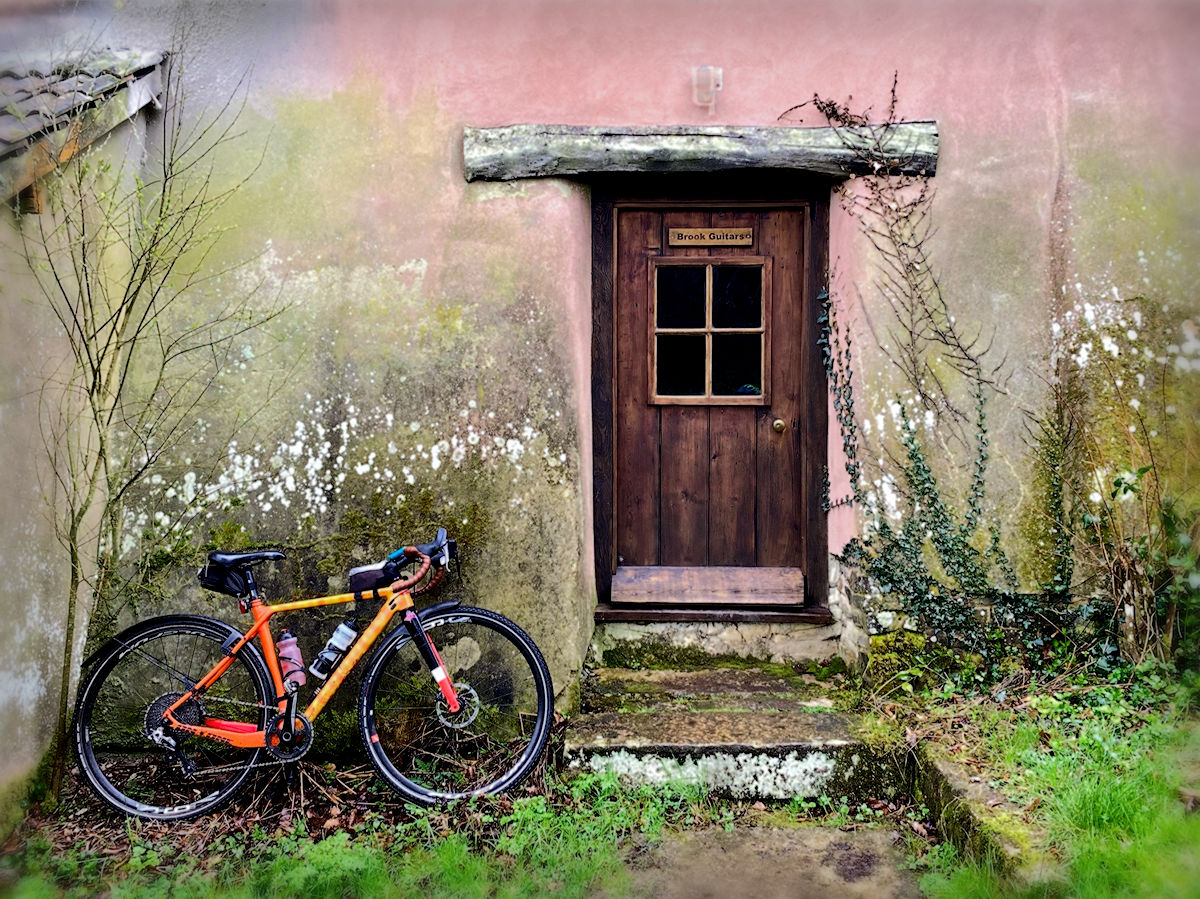 Bike Photo Outside Brook Guitars Workshop