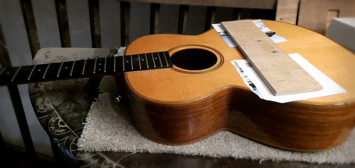 Pressing the top of Brook twelve string